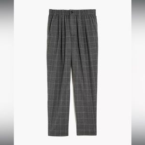 Madewell Plaid Flannel Track Trousers